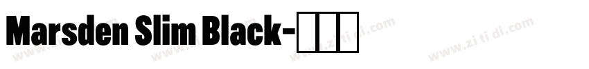Marsden Slim Black字体转换 Marsden Slim Black字体转换